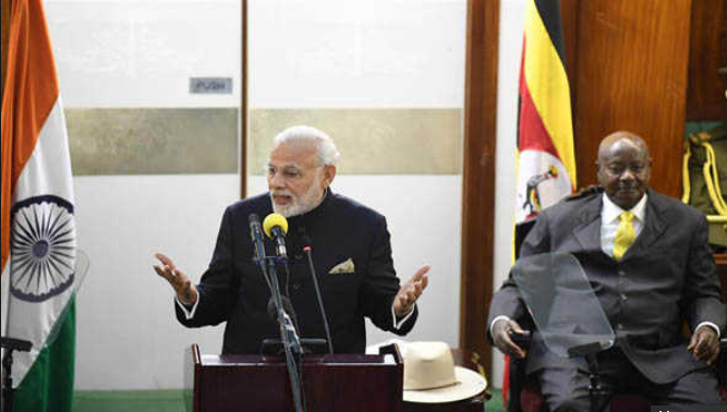modi in yuganda