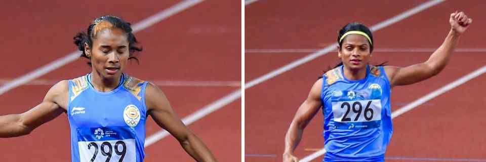 hima das and dutee chand