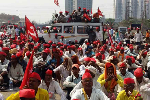 Huge farmer's march