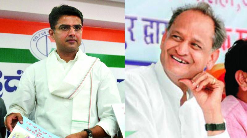 पूर्व मुख्यमंत्री अशोक गहलोत और कांग्रेस अध्यक्ष सचिन पायलट