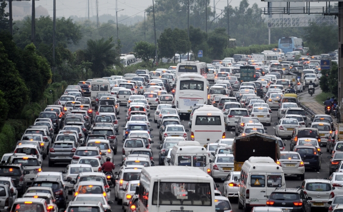 Delhi witnessed a hail storm