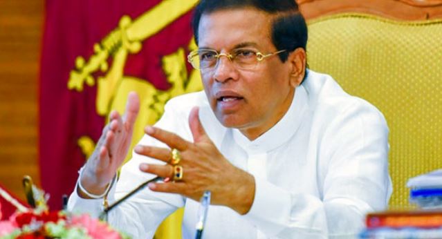 Sri Lanka President Sirisena Ban