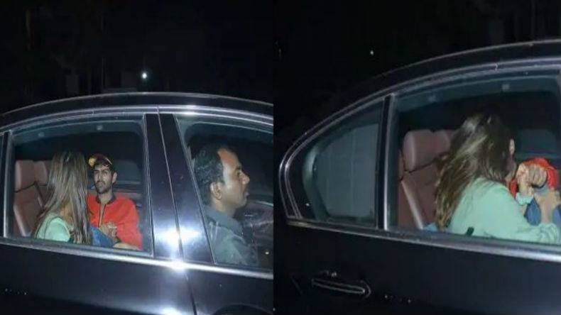कार में कार्तिक सारा