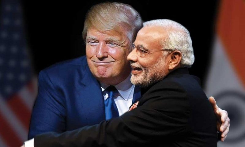 डोनाल्ड ट्रंप मोदी बधाई